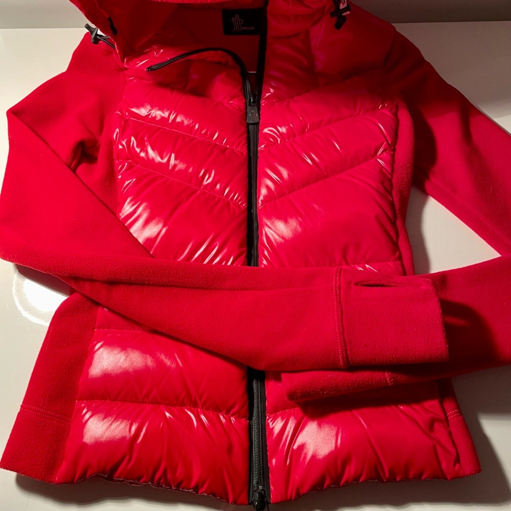 Moncler Grenoble hooded quilted down jacket